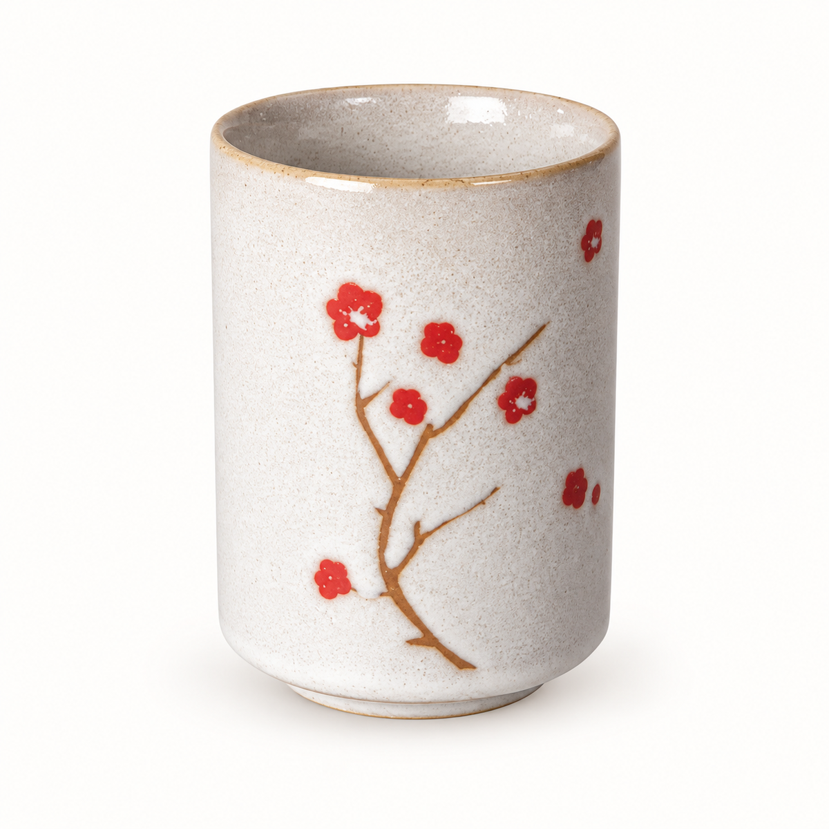 Ume Plum Blossom Yunomi Style Tea Cup