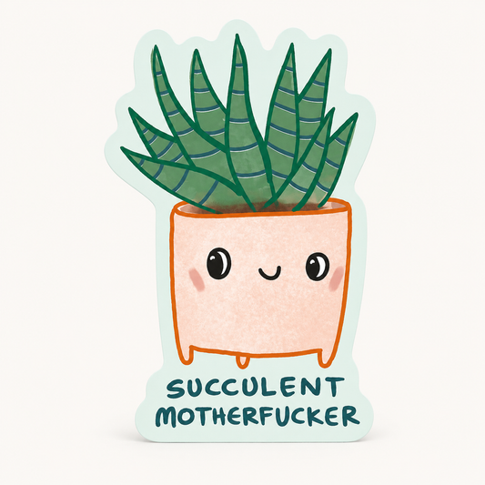 Succulent Mofo Sticker | Ghost Acedamy (CA)