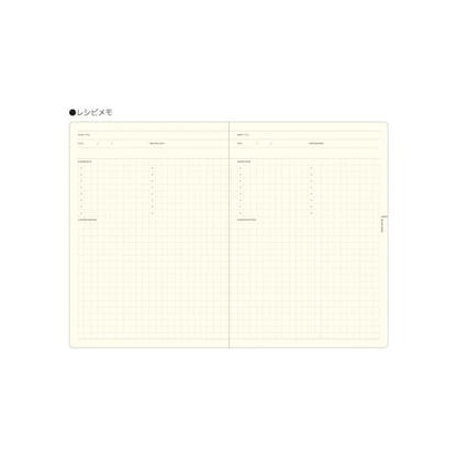 Laconic My Life Notebook recipe memo pages