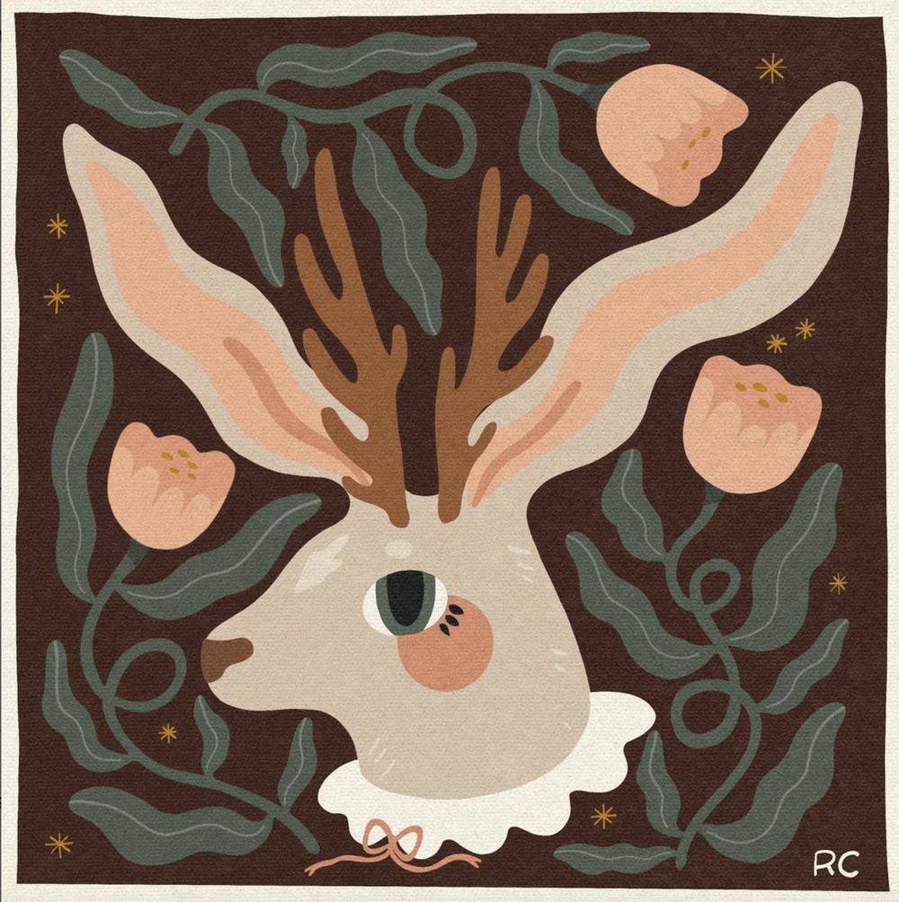 Jackelope Art Print | Rachele Cromer (OK)