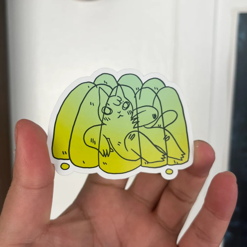 Jello Cat Vinyl Sticker | Deth P. Sun (CA)