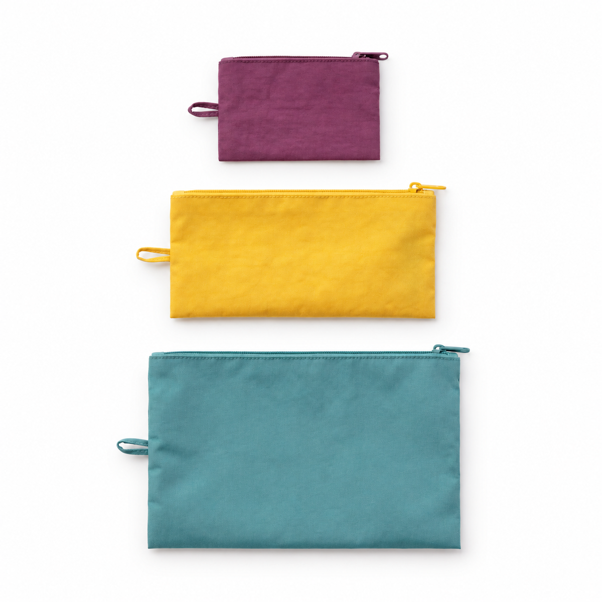 Jewel Mix Flat Pouch Set | Set of 3 | Baggu (CA)