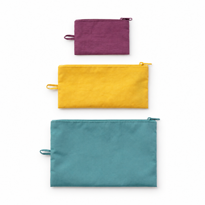 Jewel Mix Flat Pouch Set | Set of 3 | Baggu (CA)