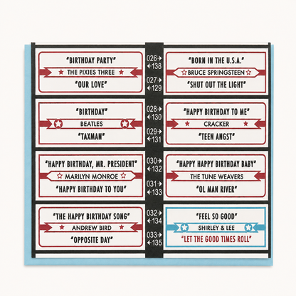 Birthday Jukebox Letterpress Card | a. favorite design (IL)