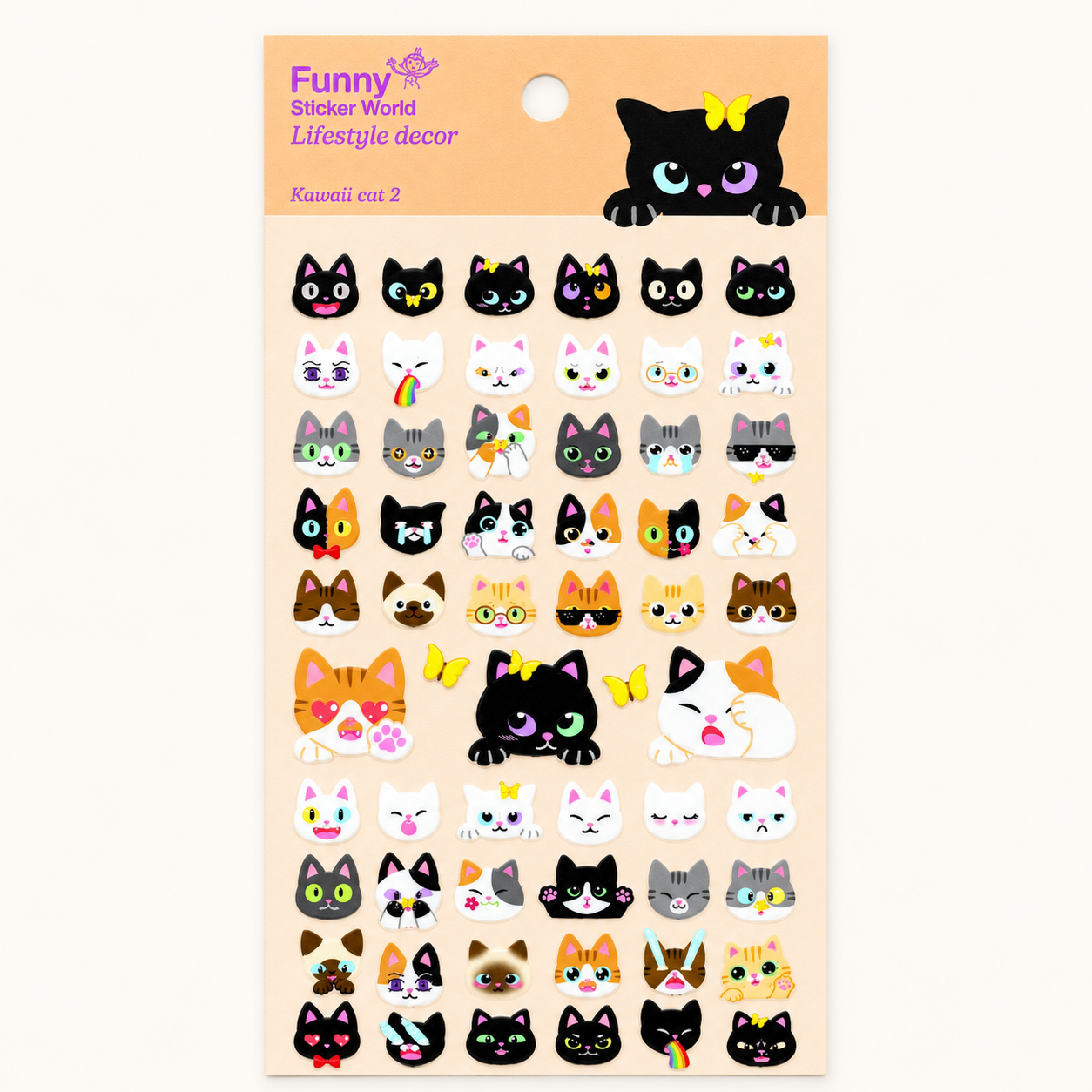 Kawaii Cats V. 3 Sticker Sheet | Korea