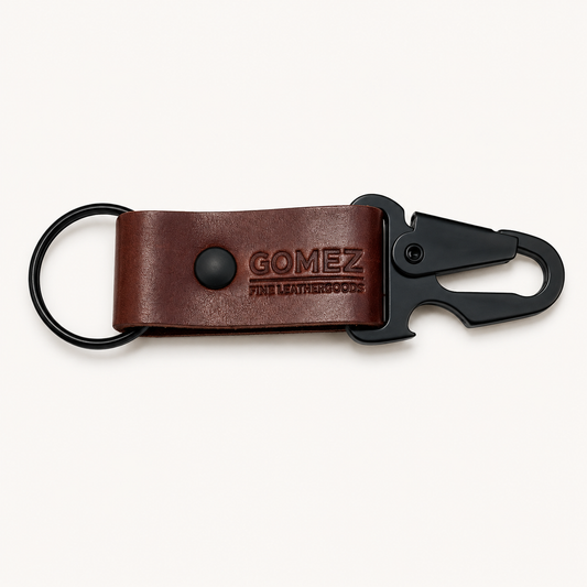 Leather Key Ring with Bottle Opener | Gomez Handcrafted Leathergoods (TX)