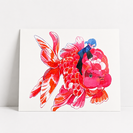 Kingyo Series Mini Print | Red | Koyamori (CAN)