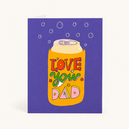 Beer Koozie Love Father's Day Card | Carolyn Suzuki (CA)