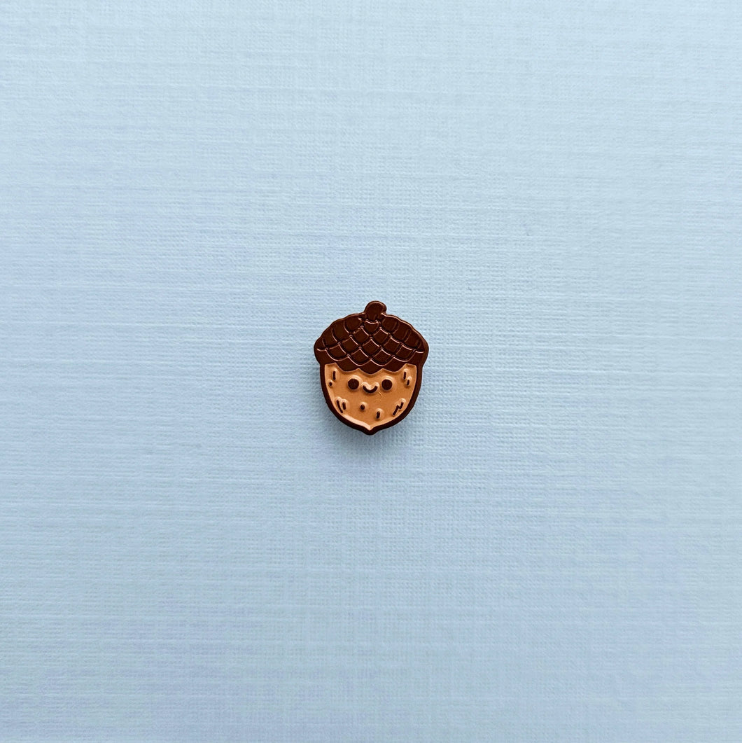 Acorn Mini Enamel Pin | Amy K Nalley (TX)