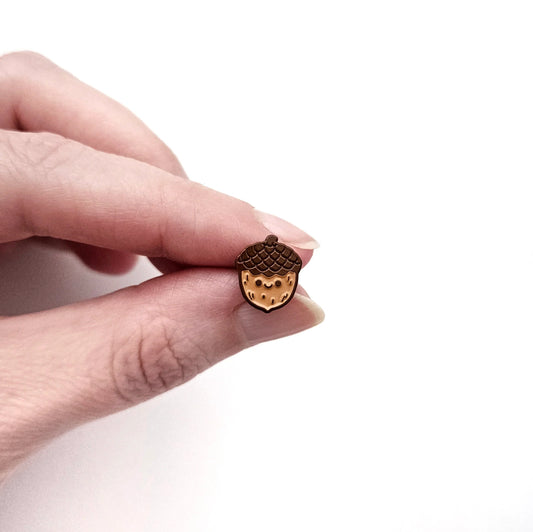 Acorn Mini Enamel Pin | Amy K Nalley (TX)