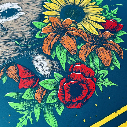 Whitetail & Flowers Screenprint | Logan Scmitt (WV)