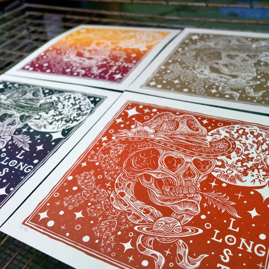 Long Lost Lino Cut Print | Luke Martin (MD)