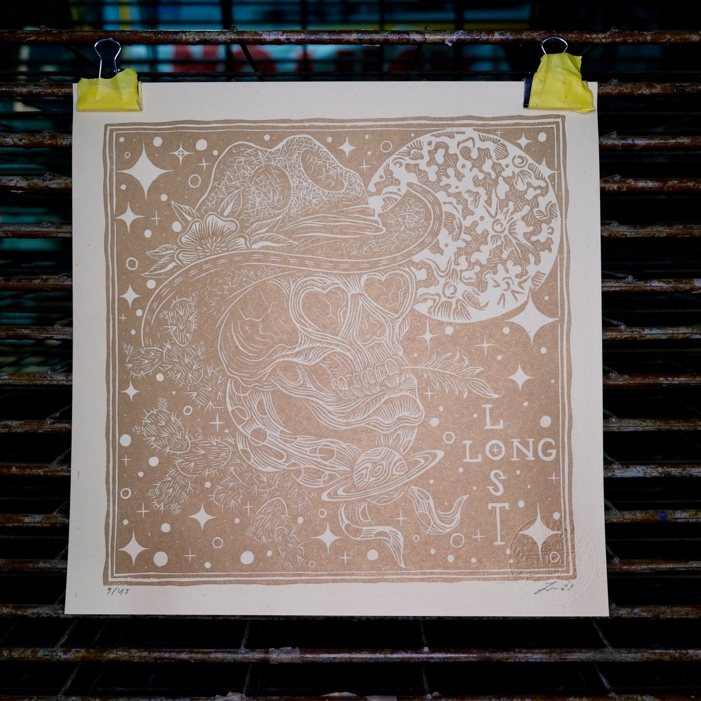 Long Lost Lino Cut Print | Luke Martin (MD)