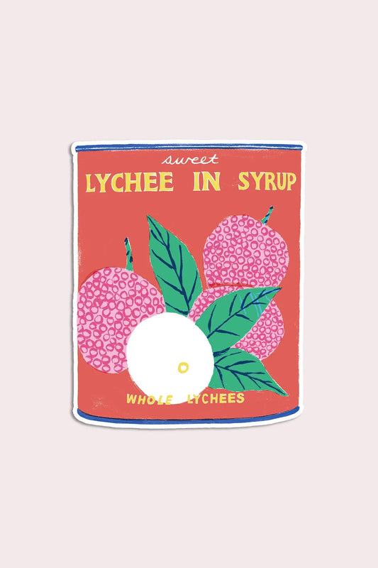 Sweet Lychee Vinyl Sticker | Emily Taylor