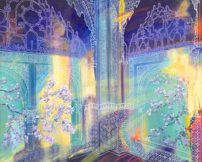 Moonlight on Fortified Walls Art Print | Malti B Lee (TX)