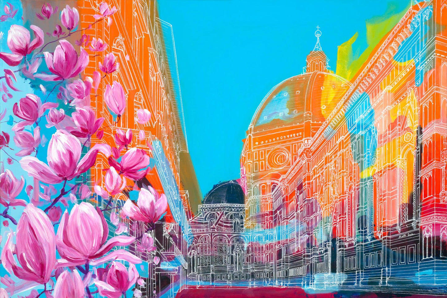 Sunset Over Florence Art Print | Malti B Lee (TX)