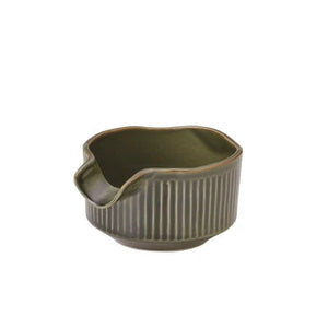 Kataguchi Matcha Bowl | Olive (Japan)