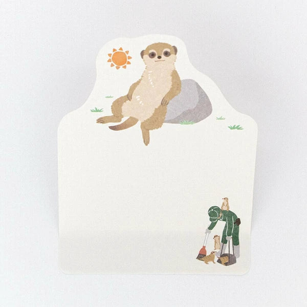 Meerkat Sticky Notepad | NB Co. (Japan)