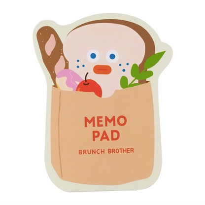Brunch Brother Die Cut Memo Pad | Mark's Inc. (Japan)