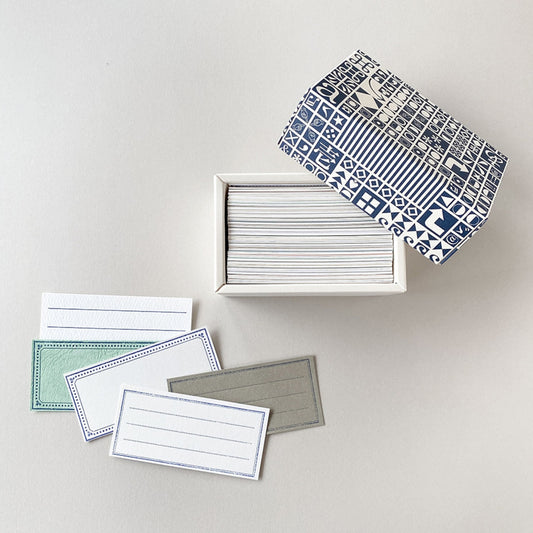 Upcycled Letter Press Message Card Box Set | Yamazoe Printing (Japan)