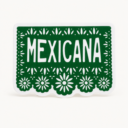 Mexicana Papel Picado Vinyl Sticker  | Kalaka Tx (TX)
