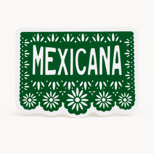 Mexicana Papel Picado Vinyl Sticker  | Kalaka Tx (TX)