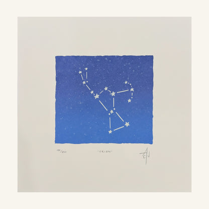 Orion Constellation Screenprint | Allison & Jonathan Metzger (IA)