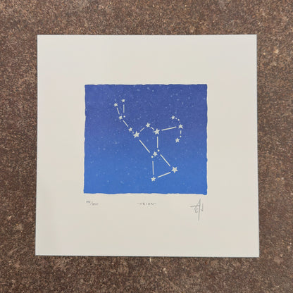 Orion Constellation Screenprint | Allison & Jonathan Metzger (IA)