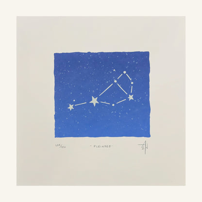 Pleiades Constellation Screenprint | Allison & Jonathan Metzger (IA)