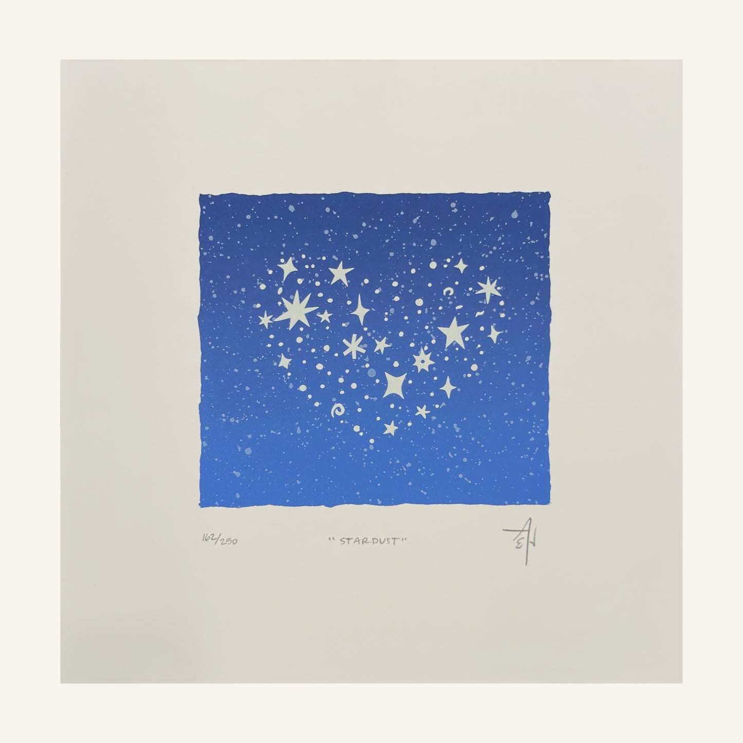 Stardust Heart Screenprint | Allison & Jonathan Metzger (IA)