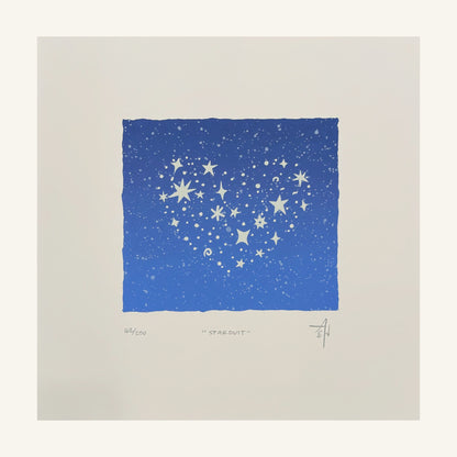 Stardust Heart Screenprint | Allison & Jonathan Metzger (IA)