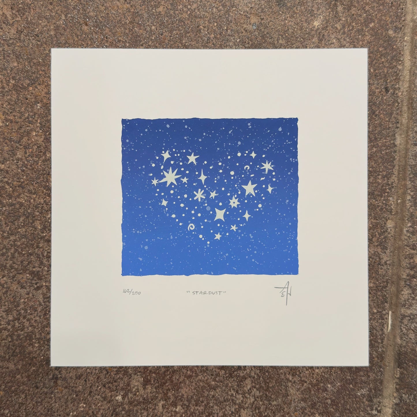 Stardust Heart Screenprint | Allison & Jonathan Metzger (IA)