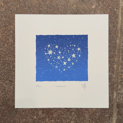 Stardust Heart Screenprint | Allison & Jonathan Metzger (IA)