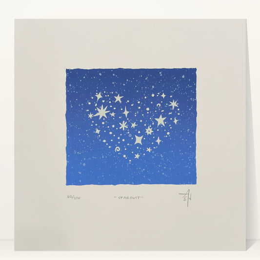Stardust Heart Screenprint | Allison & Jonathan Metzger (IA)