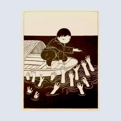 Sprinkle Gold Art Print | Min Ding (CN)