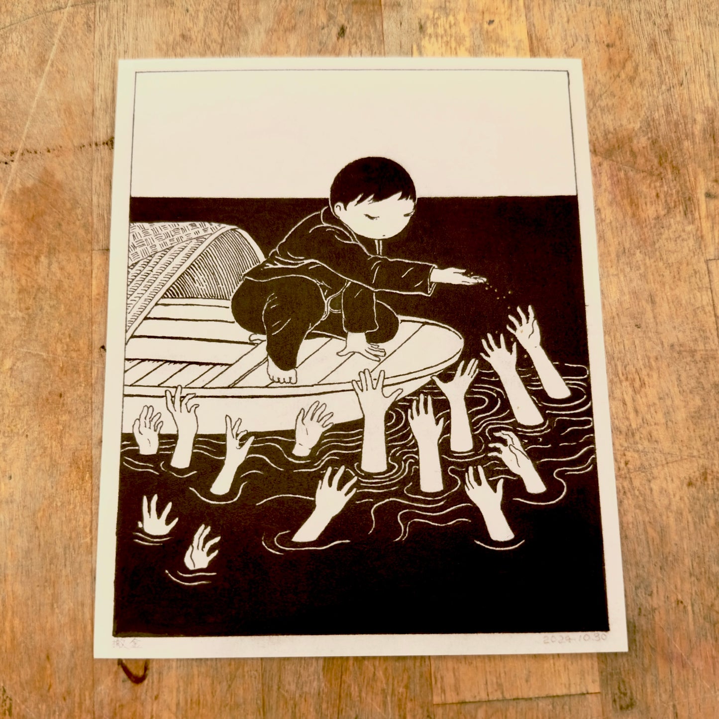 Sprinkle Gold Art Print | Min Ding (CN)