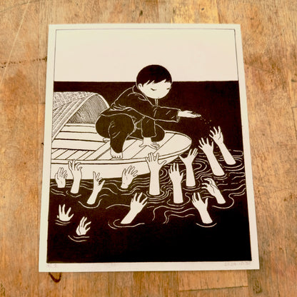 Sprinkle Gold Art Print | Min Ding (CN)