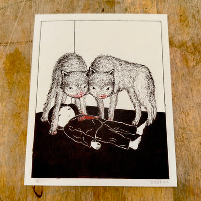 Wolfman Art Print | Min Ding (CN)