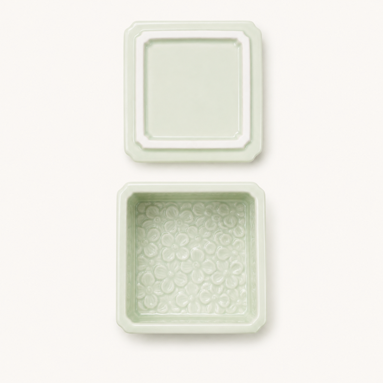 Flower Minoware Box with Lid (JPN)