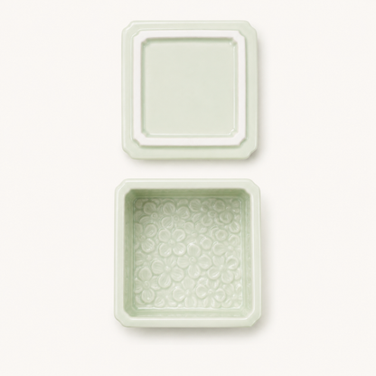Flower Minoware Box with Lid (JPN)