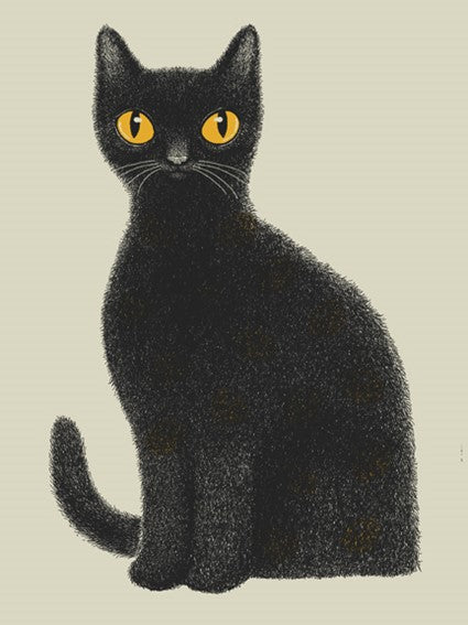 Black Cat Screenprint | Methane Studios (GA)