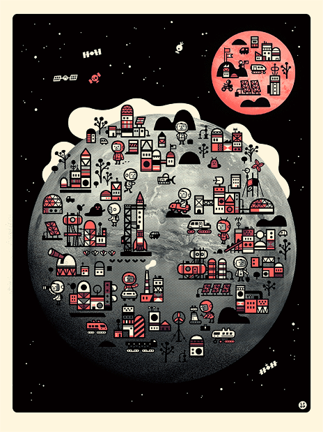 Moonbase | The Little Friends of Printmaking (CA)