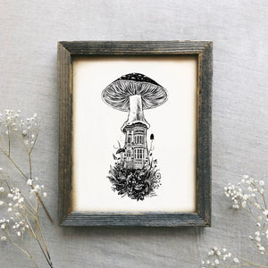 Mushroom House III Art Print | Kaari Selven (OR)