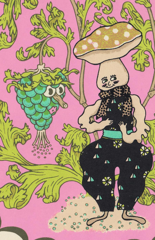 Mushroom Kid and Berries Screen Print | Daria Tessler (OR)