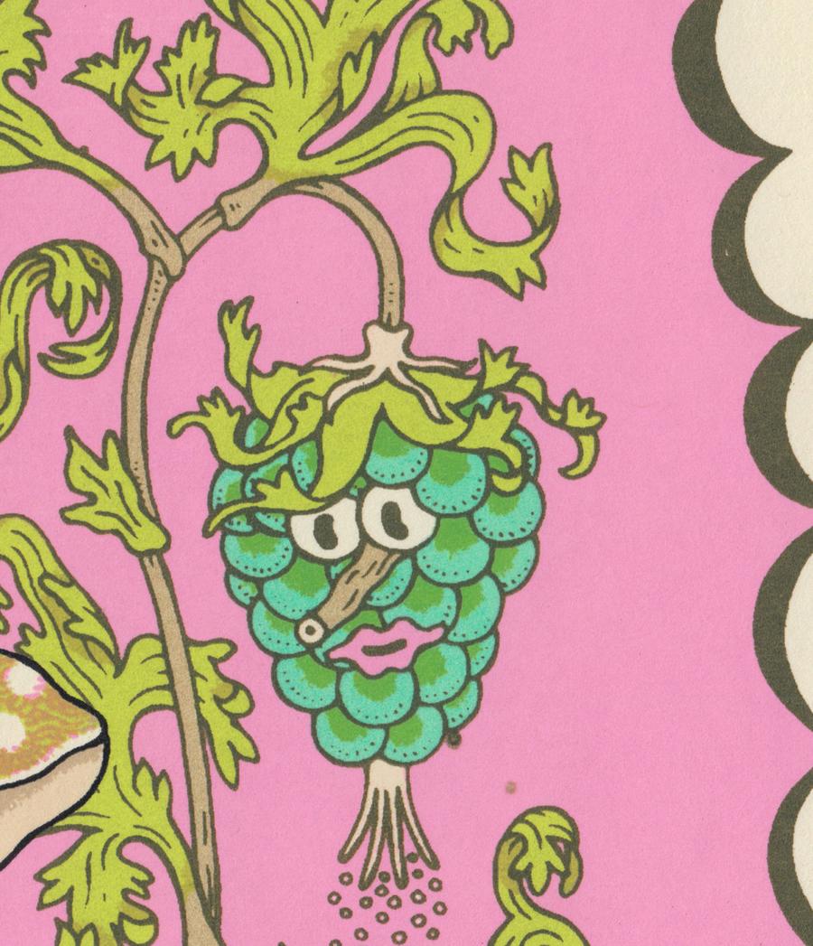 Mushroom Kid and Berries Screen Print | Daria Tessler (OR)