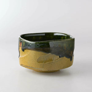Ceramic Handmade Oribe Matcha Bowl | Seifu (Japan)