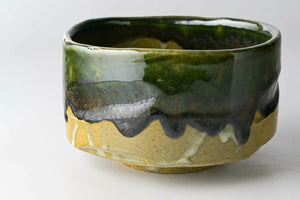 Ceramic Handmade Oribe Matcha Bowl | Seifu (Japan)