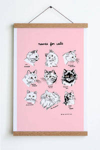 Names for Cats Art Print | Stay Home Club (Canada)