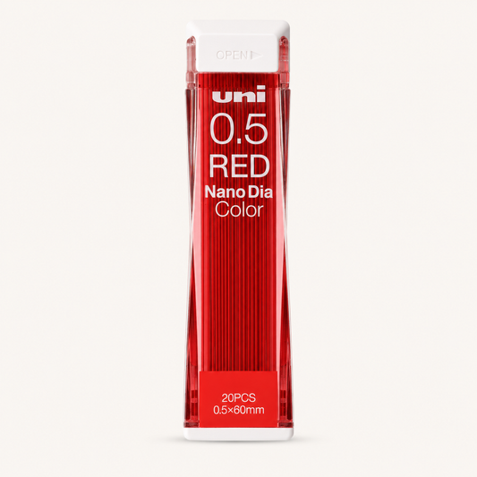 Nano Dia Mechanical Pencil Lead 0.5mm – Red | Uni (Japan)
