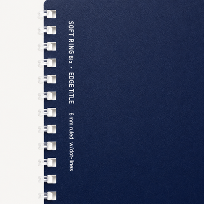 Soft Ring Ruled Notebook | B5 | Navy Cover | Kokuyo (Japan)